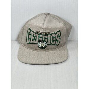 New Era Boston Celtics Corduroy The Golfer Snapback Hat Cap Adjustable Gray NWT